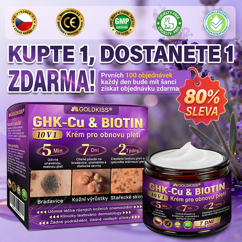 🌈Vyrobeno a odesíláno z EU ✨ 𝐆𝐎𝐋𝐃𝐊𝐈𝐒𝐒® 𝐆𝐇𝐊-𝐂𝐮 & 𝐁𝐈𝐎𝐓𝐈𝐍 𝟏𝟎-𝐕-𝟏 𝐎𝐛𝐧𝐨𝐯𝐮𝐣í𝐜í 𝐤𝐫é𝐦 𝐩𝐫𝐨 𝐩𝐥𝐞ť
