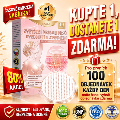 🤎HISKIN® Mikroneedlová náplast pro podporu objemu, lifting a pevnost prsou