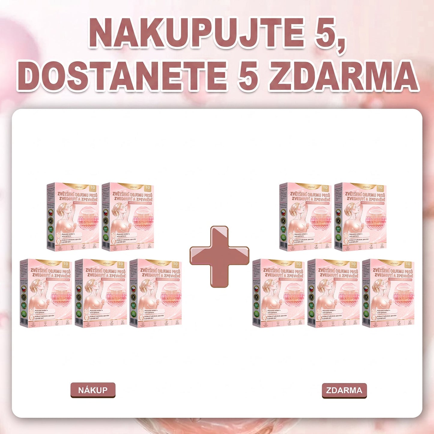 🤎HISKIN® Mikroneedlová náplast pro podporu objemu, lifting a pevnost prsou