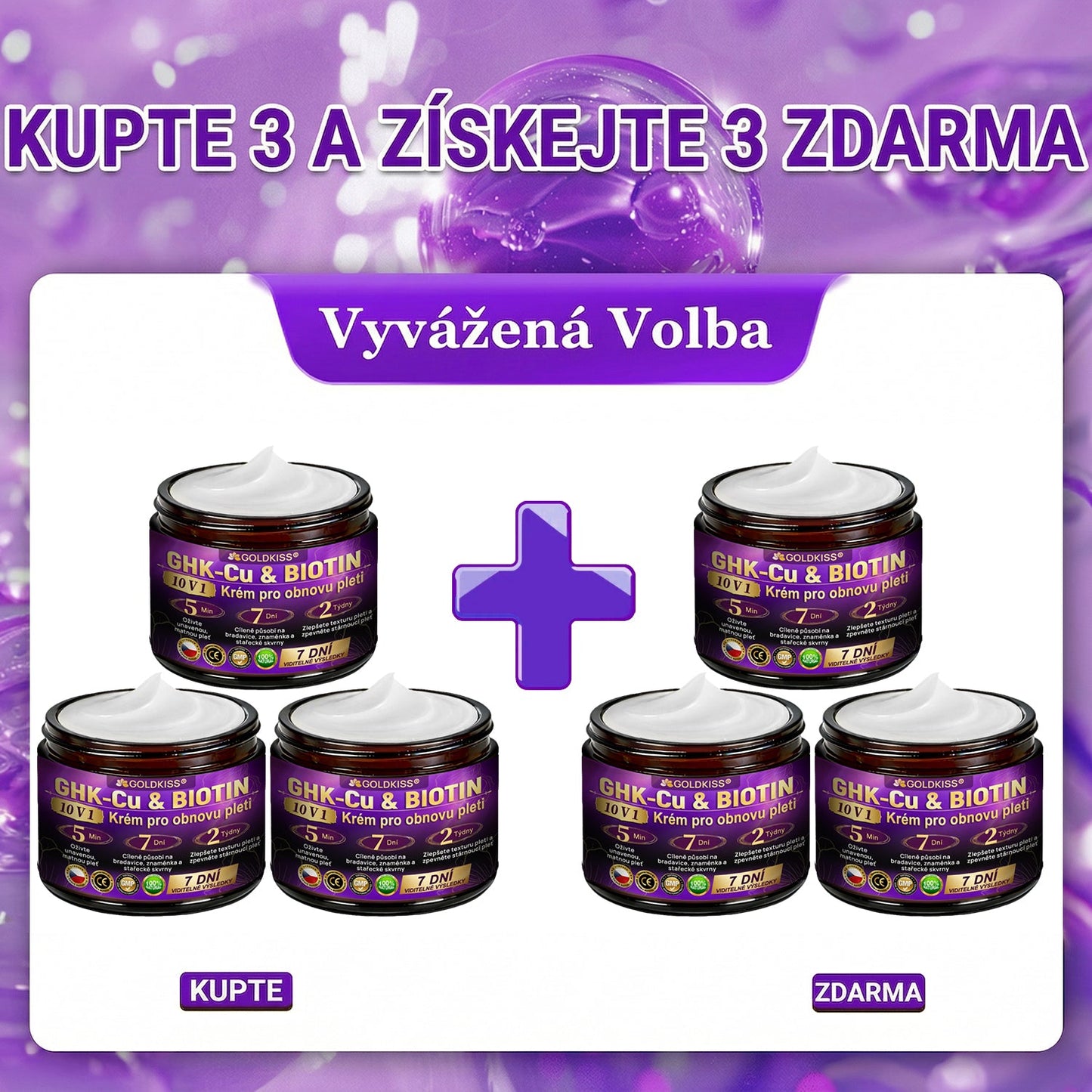🌈Vyrobeno a odesíláno z EU ✨ 𝐆𝐎𝐋𝐃𝐊𝐈𝐒𝐒® 𝐆𝐇𝐊-𝐂𝐮 & 𝐁𝐈𝐎𝐓𝐈𝐍 𝟏𝟎-𝐕-𝟏 𝐎𝐛𝐧𝐨𝐯𝐮𝐣í𝐜í 𝐤𝐫é𝐦 𝐩𝐫𝐨 𝐩𝐥𝐞ť