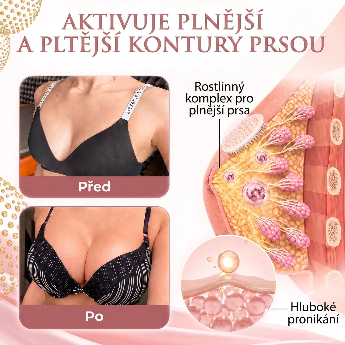 🤎HISKIN® Mikroneedlová náplast pro podporu objemu, lifting a pevnost prsou